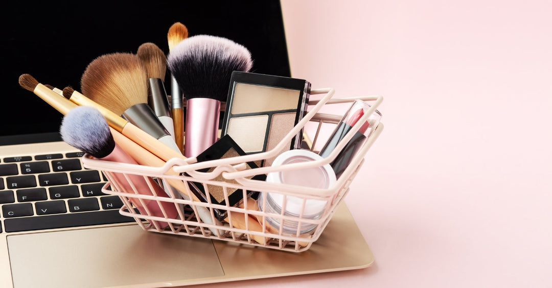 Various makeup products representing the importance of affiliate marketing for beauty brands