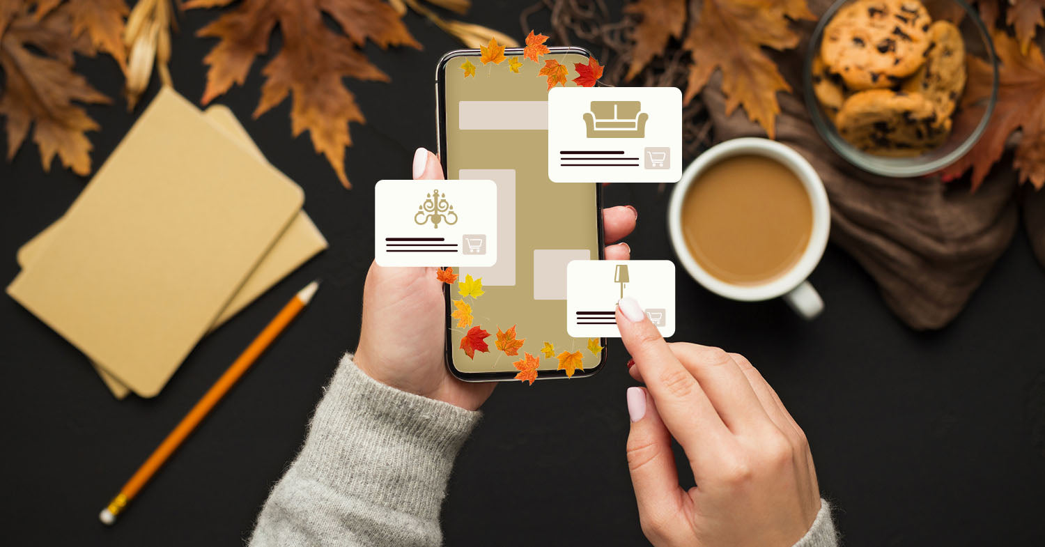 Digital ads for fall home decor