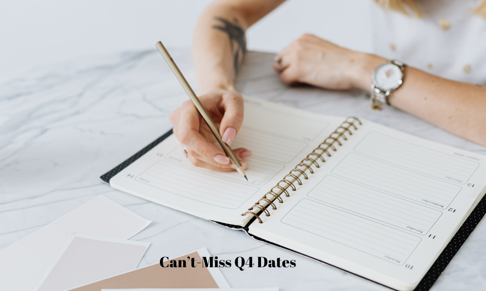 Can't miss Q4 eCommerce dates for the holiday season