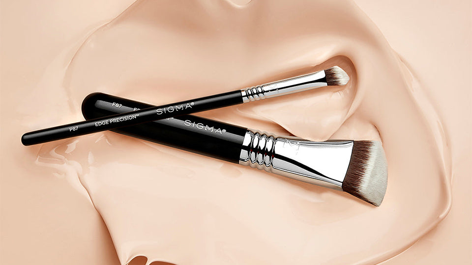 P87 and F87 makeup brushes at Sigma Beauty