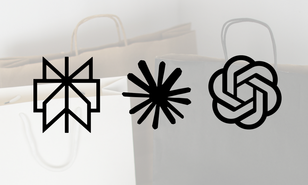 AI platform logos representing the rise of AI shopping assistants and conversational commerce