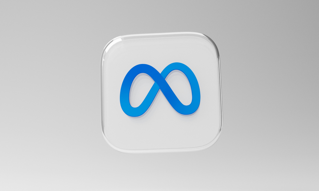 grey box with Meta logo