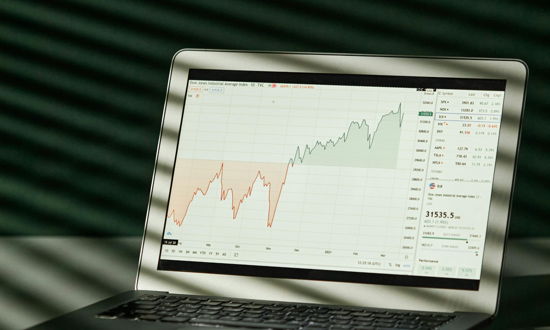 Laptop displaying ecommerce performance and ROAS analytics dashboard