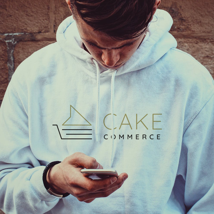 Cake Commerce White Hoodie Sweatshirt - Cake Commerce